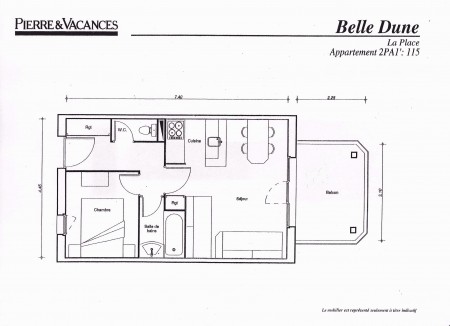 plan appartement pierre et vacances